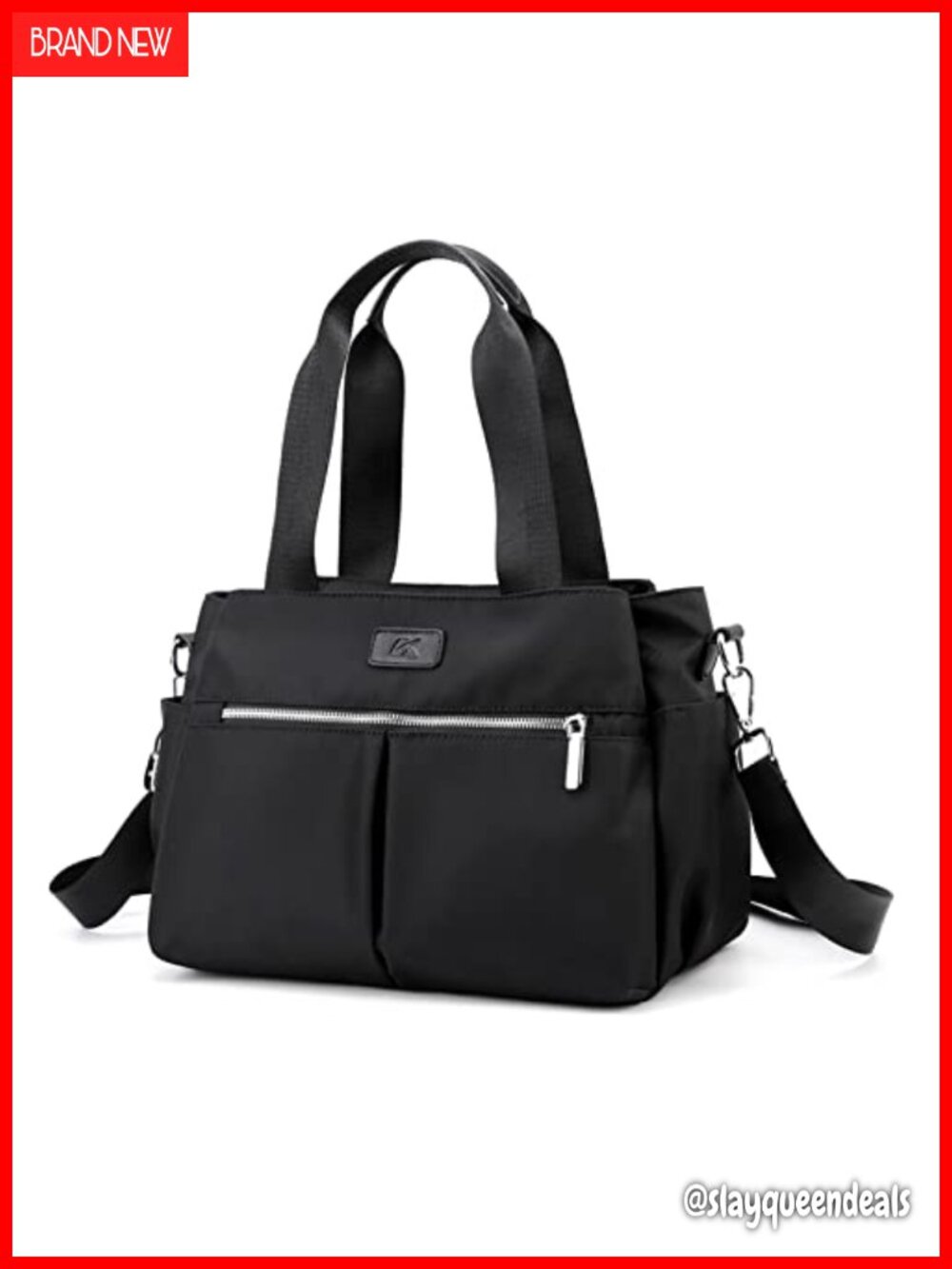 Light Nylon Hobo Crossbody Bag Multi-Compartment